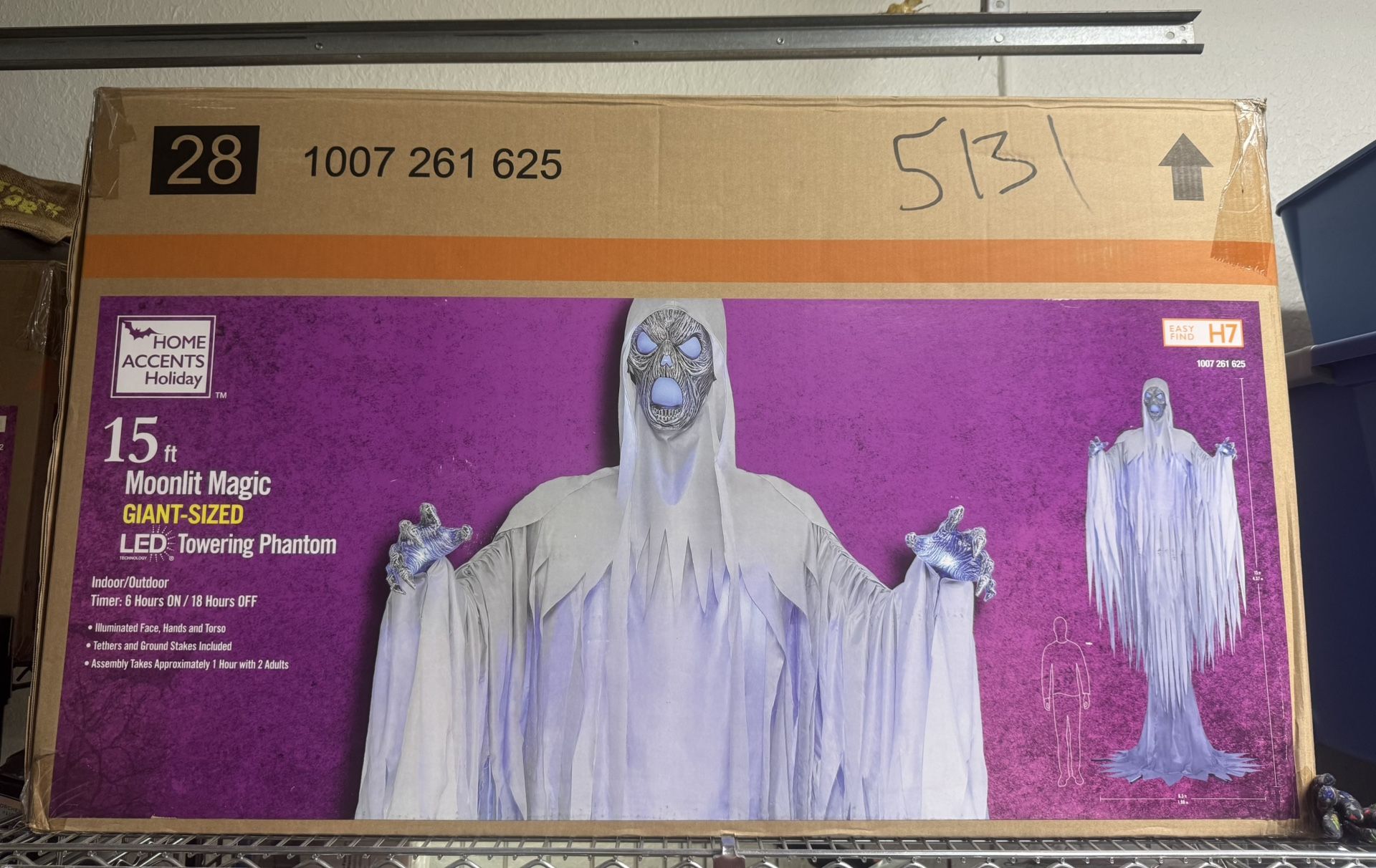 15 ft. Moonlit Magic LED Towering Phantom Giant Sized Towering Phantom