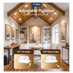 Amico 12 pack  6 inch gumbal led recessed lights