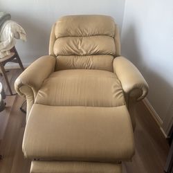 Stand to lift electric recliner easy clean faux leather Brand UltraComfort