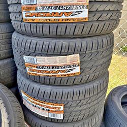 Vendo set de llantas nuevas 235/45R17 marca Arroyo con garantía de 50 mil millas