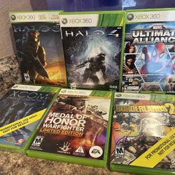 X BOX 360 games  (35.00 for all)