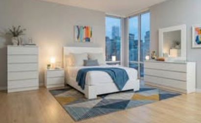 Dresser with 2 nightstands bedroom set juego de cuarto