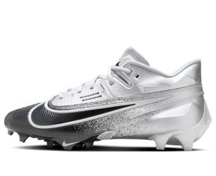 Nike Vapor Edge Elite 360 2 Metallic Silver Football Cleats Men Sz 9 DA5457-003