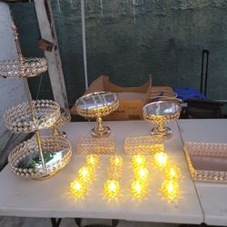 VACES DE MESA DE CENTROS PARA POSTRES 🍨 BODAS  CUMPLEAÑOS 🎂 BABY SHOWER Y MUCHOS EVENTOS MAS