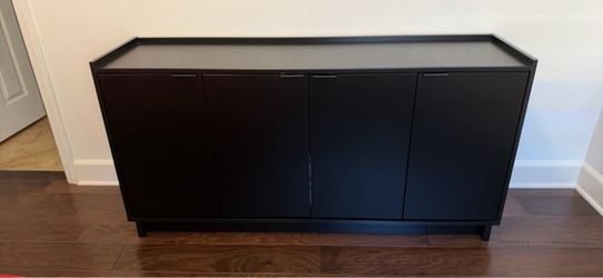 Black Wood Sideboard  Cabinet
