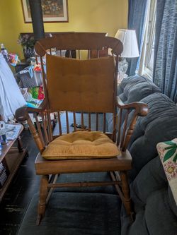 An old rocking chair