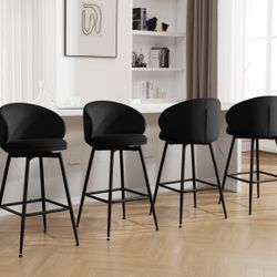 Black Swivel Stools