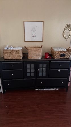 Black dresser
