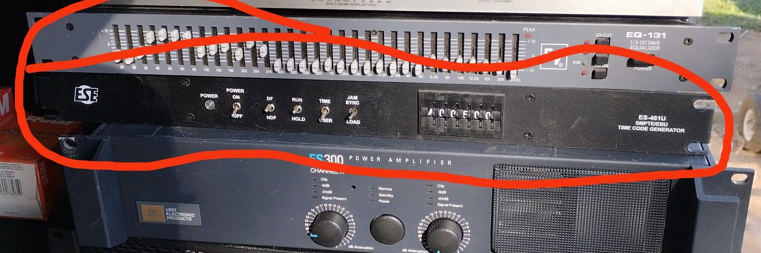 ESE ES 461U SMPTE/EBU Time Code Generator/Jam Sync-1, 3/4 Inch Rack Mount