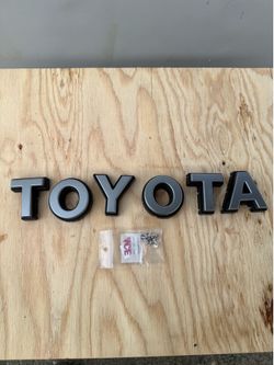 Toyota Grille Letters