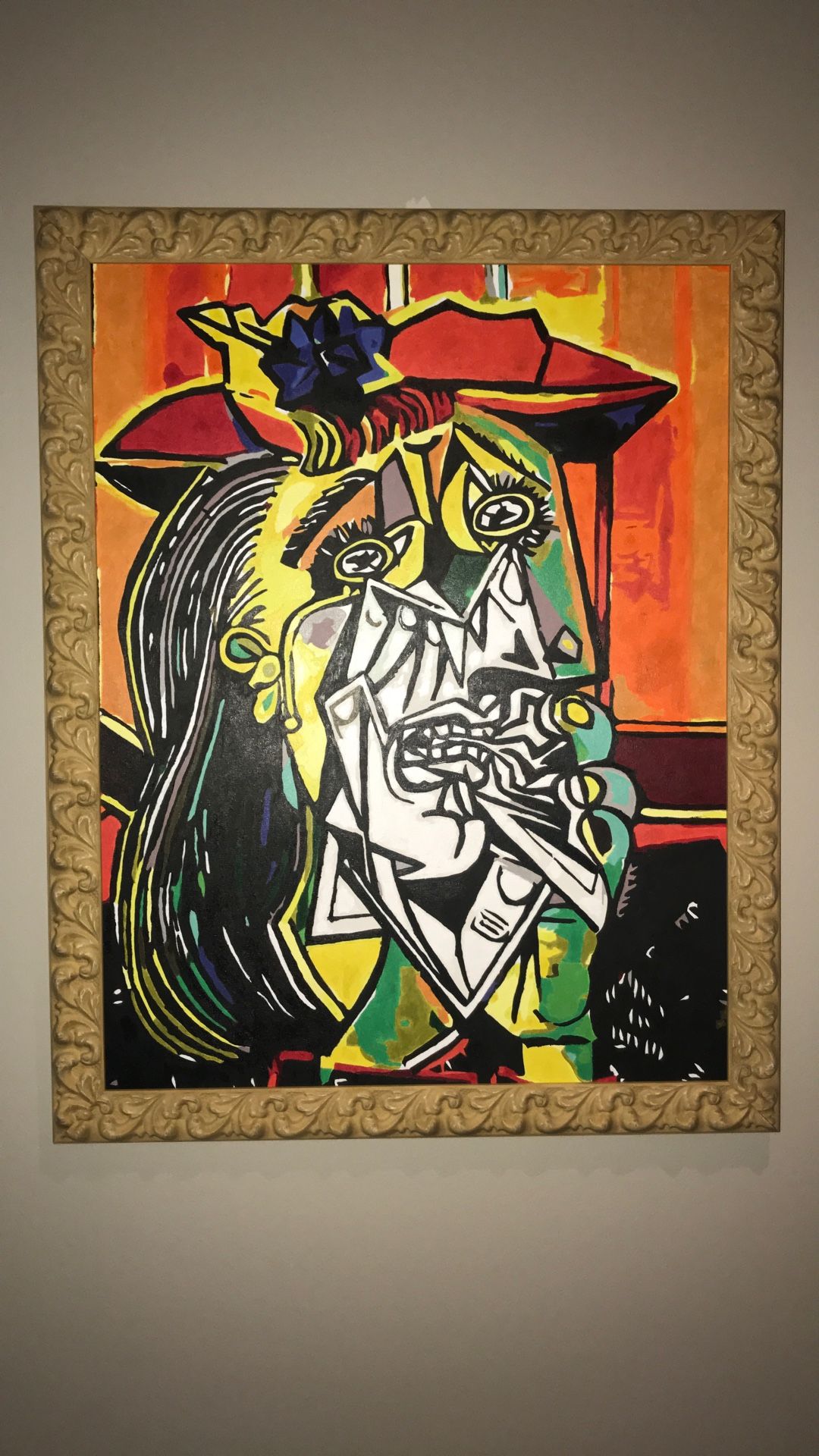 Paint By Number Crying Woman Picasso Size 20x26