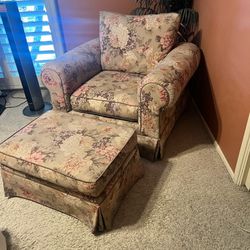 FREE Arm Chair And Ottoman 
