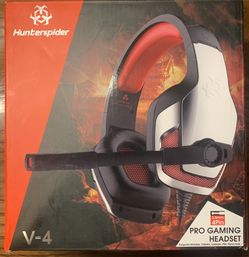 Hunter spider Gaming Headset-red