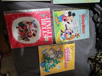 Nineteen fifties vintage walt disney books