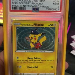 Special Delivery Pikachu PSA 9