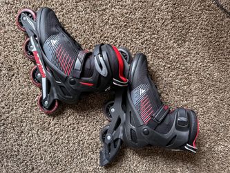 Rollerblade Zetrablade Men’s Adult Inline Skates – Black/Silver – Great Condition