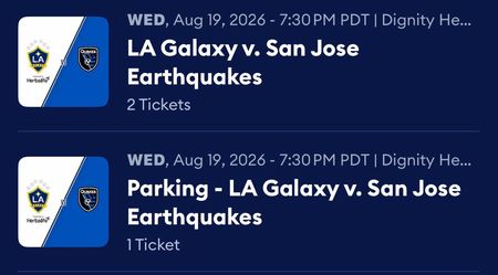 LA Galaxy Vs San Jose earth quakes