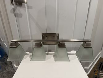 Four Light Wall / Bath Vanity Style Lights, Brushed Finish