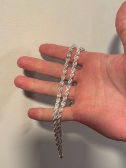 5.2MM Solid Silver Rope Chain