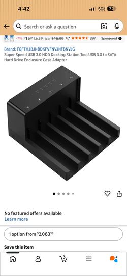 4-Bay USB 3.0 HDD Dock – Power Up Your Storage * Turn Old Drives Into Fast Storage 💾⚡