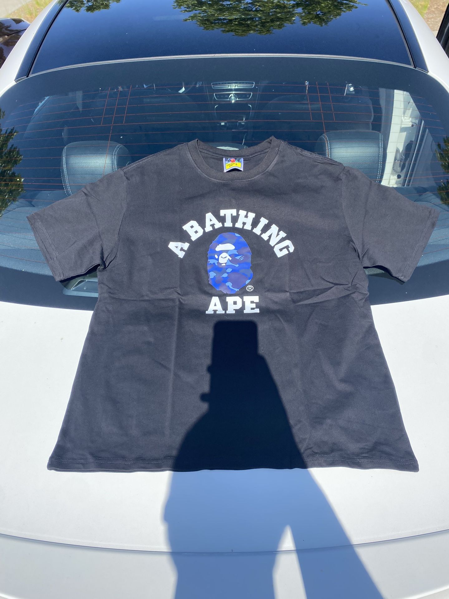 Black & Blue Bape Shirt