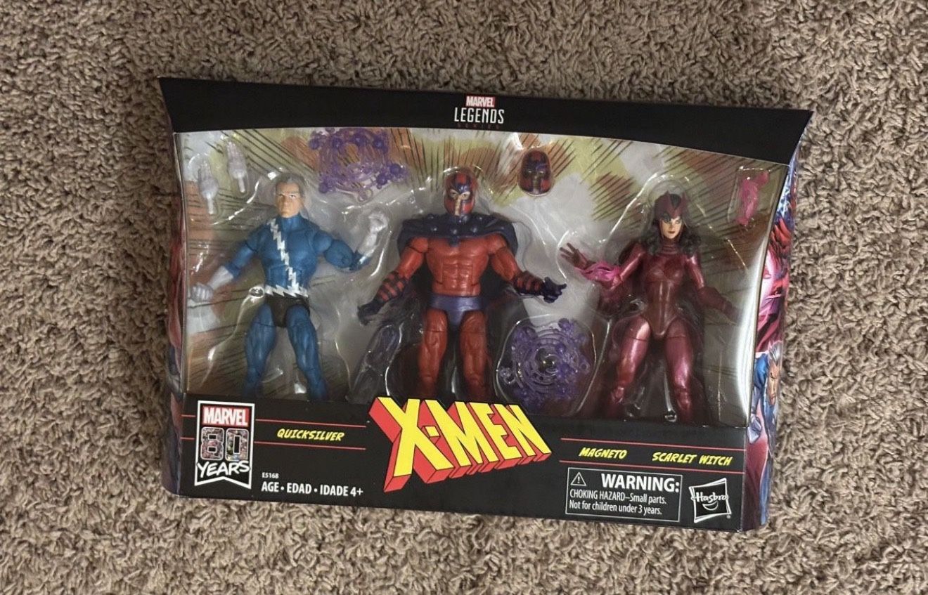 Xmen Marvel Legends Magneto Scarlet Witch Quicksilver 3 Pack