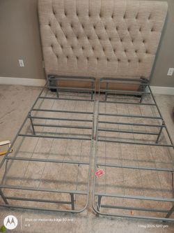 Bed frame with headboard