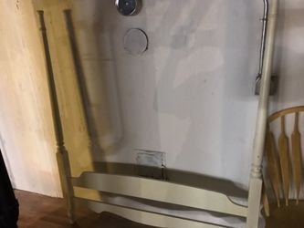 Antique headboard bed set