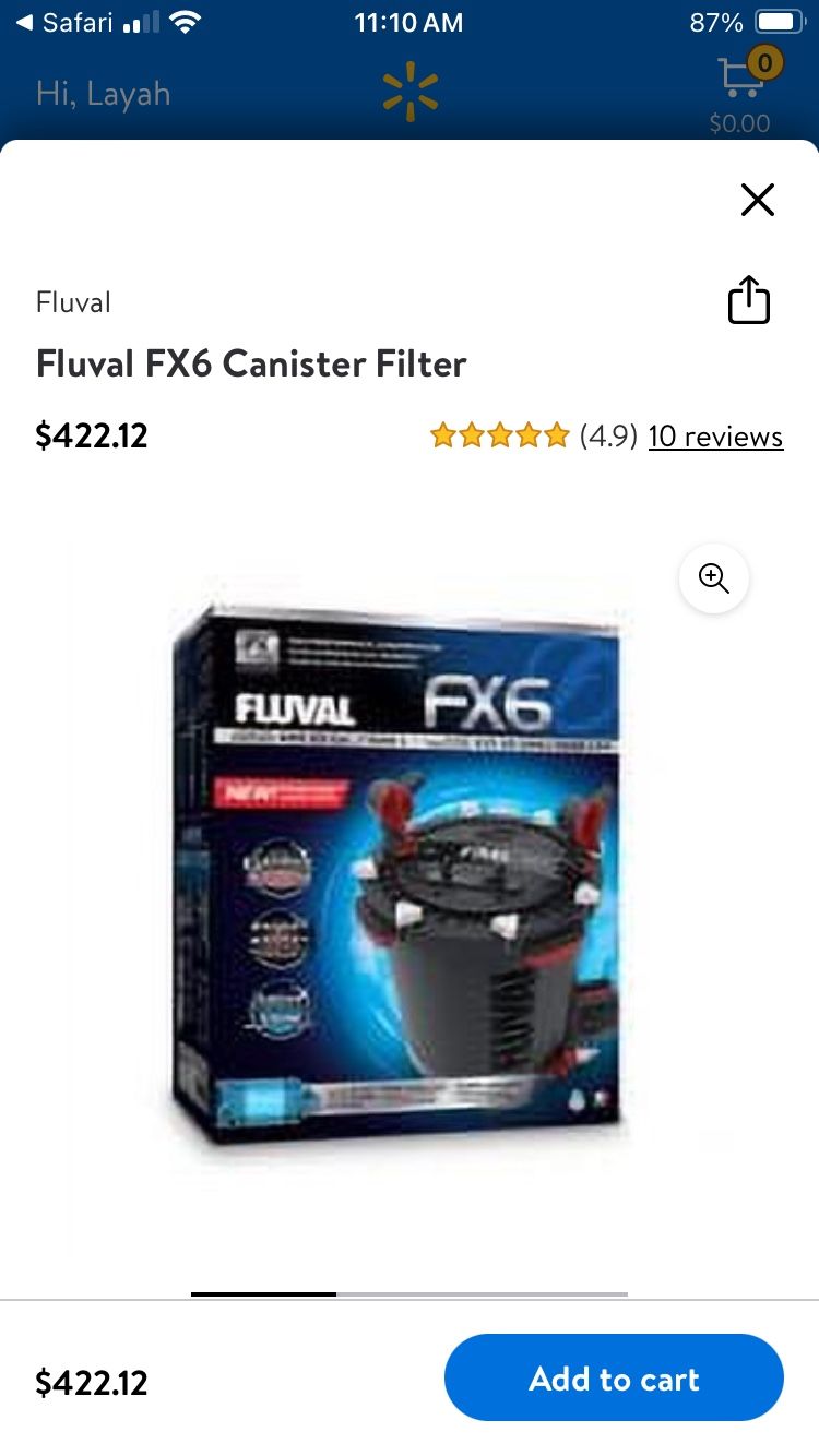 Fluval FX6 canister Filter