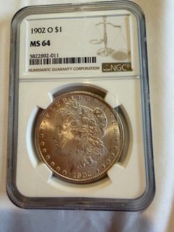 1902 O Morgan dollar ms 64