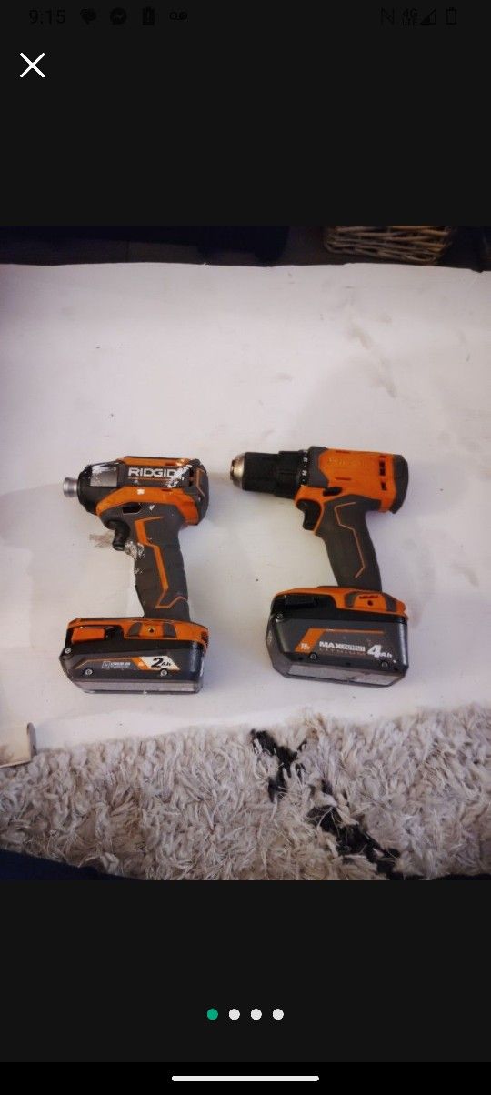RIDGID HAMMER DRILL & DRIL