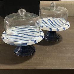 Cake Stand With Glass Dome 11 Inch