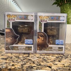Nami And Usopp Bronze Funko Pop 