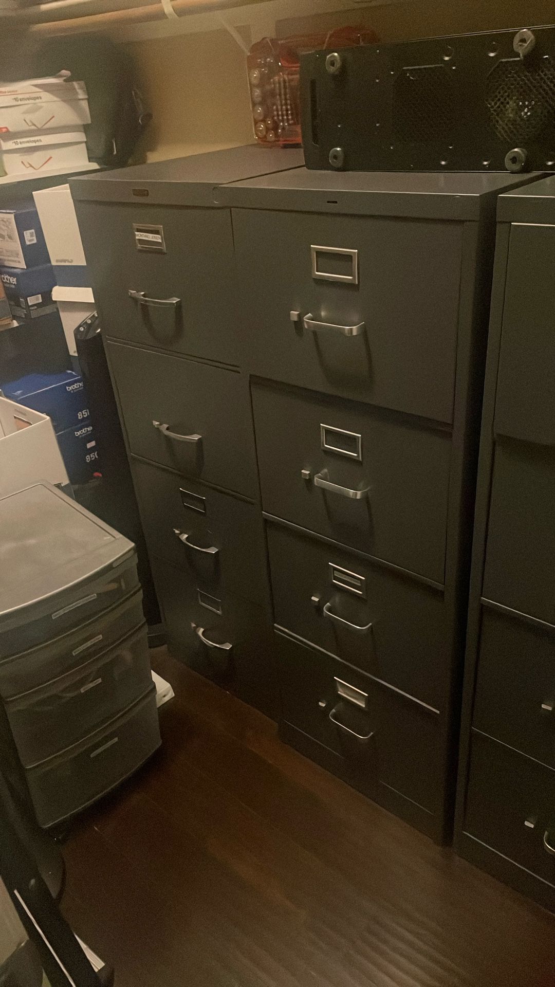 3 Metal Filing Cabinets