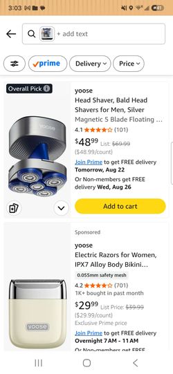 Yoose Bald Head Shaver for Men