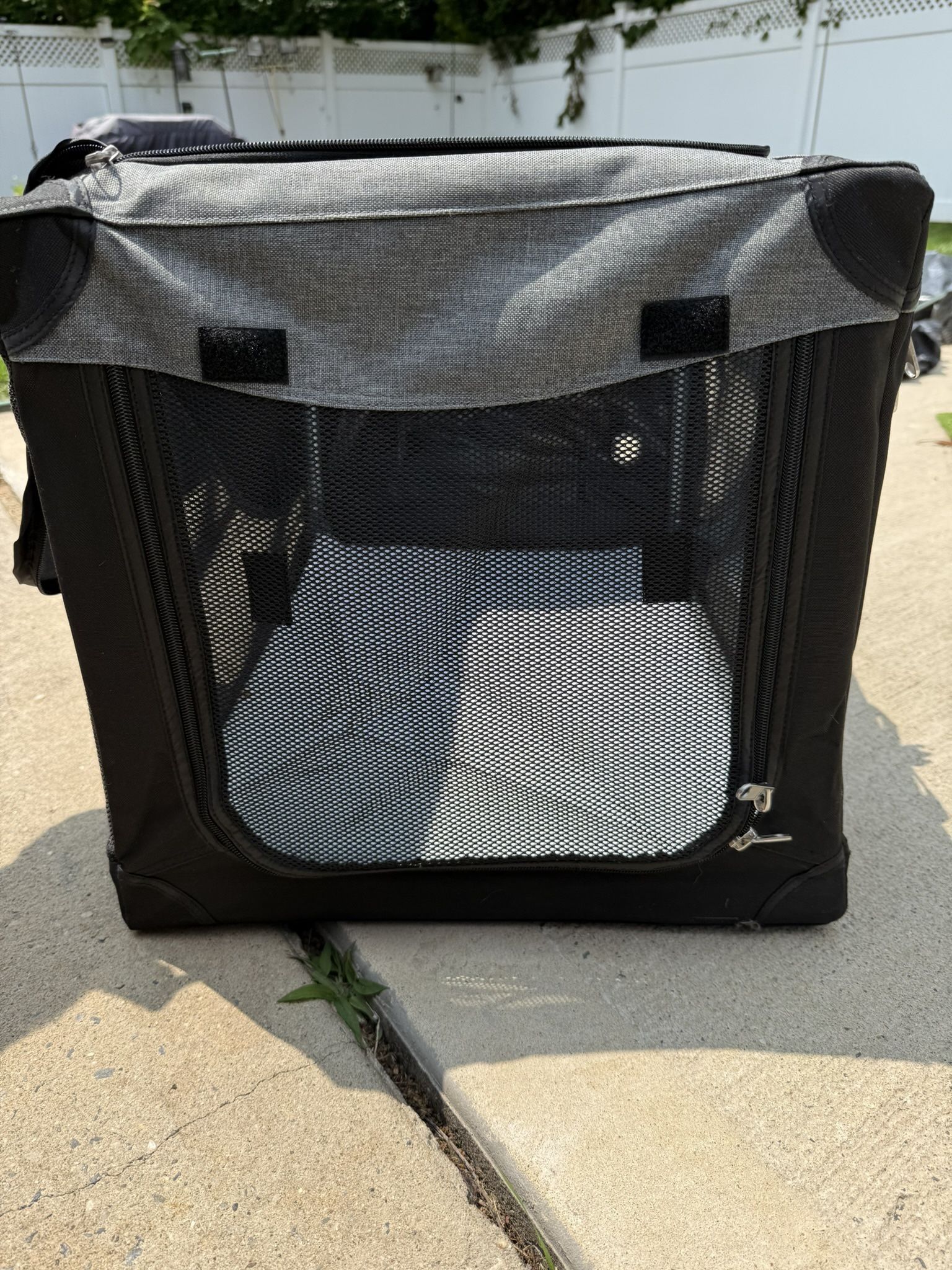 Soft-Sided Portable Dog Crate – Foldable Travel Pet Kennel, Medium Size