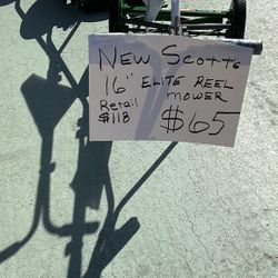 New Scott’s 16” Reel Lawn Mowers