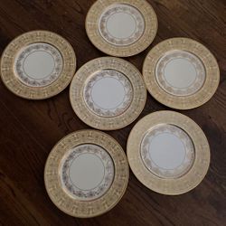 Good Encrusted Plates From Heinrich And Co Set If 6