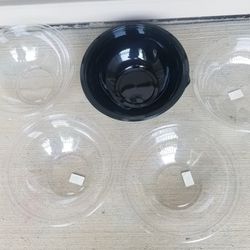 Plastic Disposable Large Serving Bowls/Total Of 5