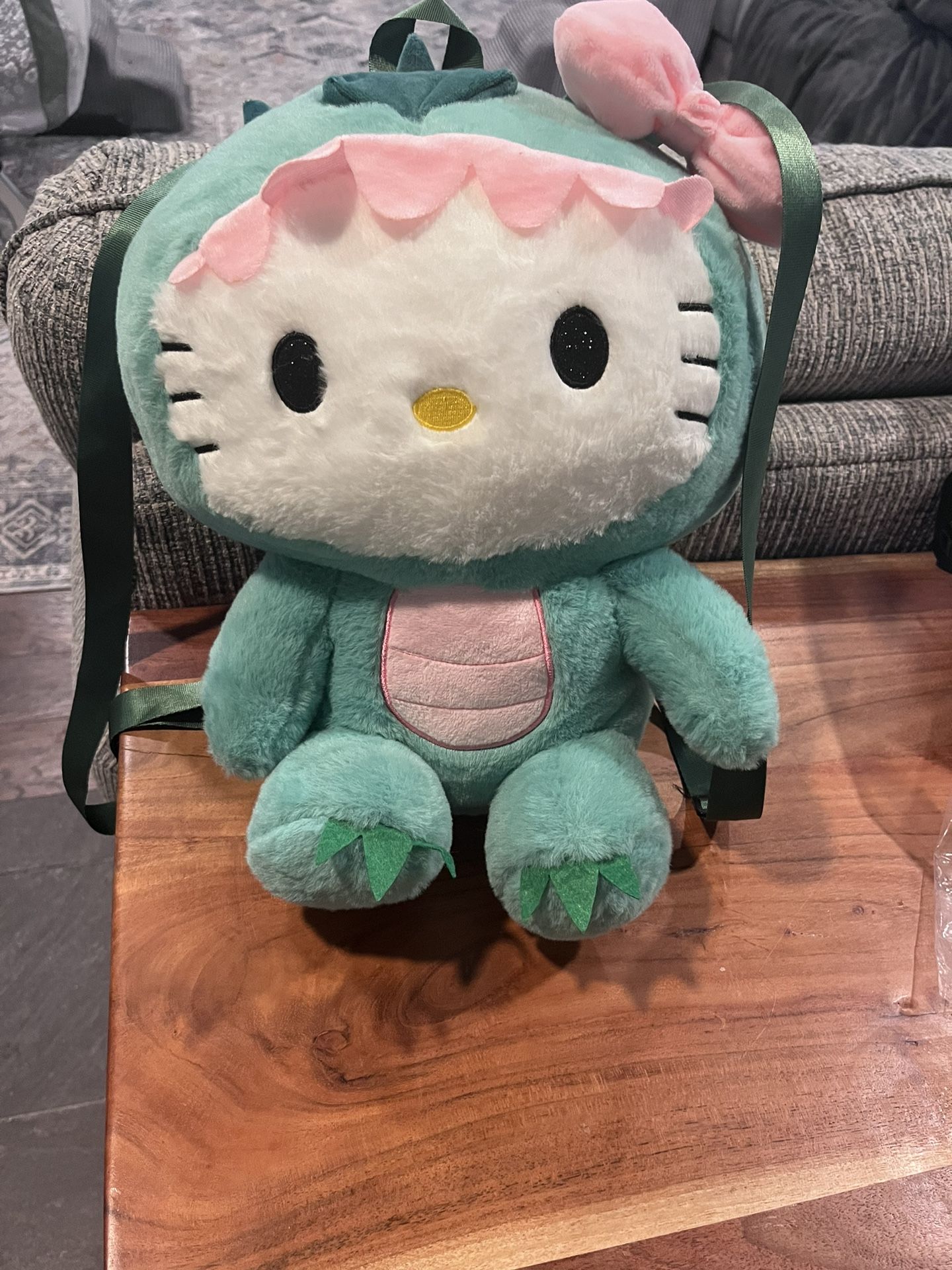 Hello Kitty Dino Plush Back Pack 