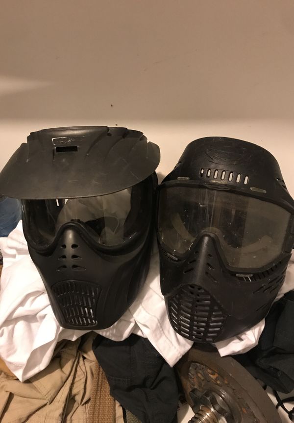 Paintball masks also have paintball guns but won’t let me post them so