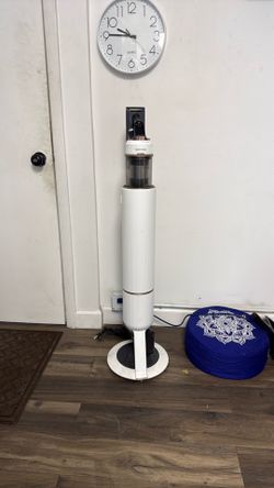 SAMSUNG BESPOKE Jet Cordless Stick Vacuum Cleaner w/ All In One Clean Station VS20A9500AW/AA, Misty White