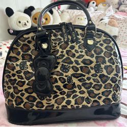 Hello Kitty Purse Lougefly Cheetah Print 