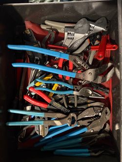 Large Pliers & Hand Tool Lot – Adjustable Wrenches, Cutters & More – $125