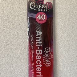 Queen B Brain Hair extensions Color:TT1B/Red 40 Inch