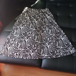 Robert Louis Zebra Print Maxi Skirt 