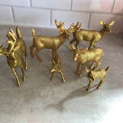 Vintage Style Gold Deer Lot 