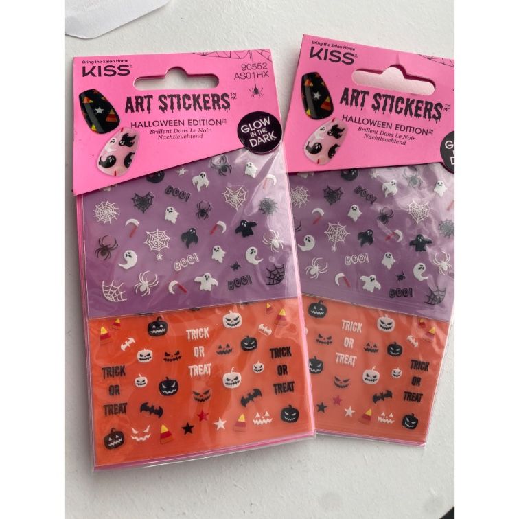 Kiss Glow In The Dark Nail Decals.. $1 for both