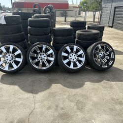 24” Chrome GMC Rims 6 Lug