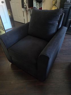Black Upholstered Accent Chair